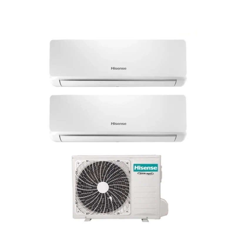 climatizzatore condizionatore hisense dual split inverter serie bio air 9_9 con 2amw52u4rxc r 32 wi fi integrato 9000_9000