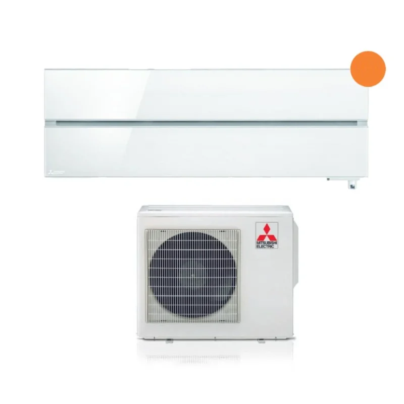 climatizzatore condizionatore mitsubishi electric inverter serie kirigamine style 12000 btu msz ln35vgv pearl white r 32 wi fi integrato classe a___ bianco perla