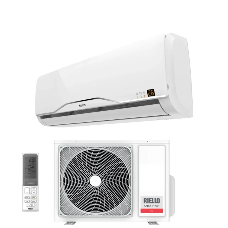 climatizzatore condizionatore riello inverter serie aaria start 9000 btu amw25st r 32 classe a__ wi fi optional new 2018