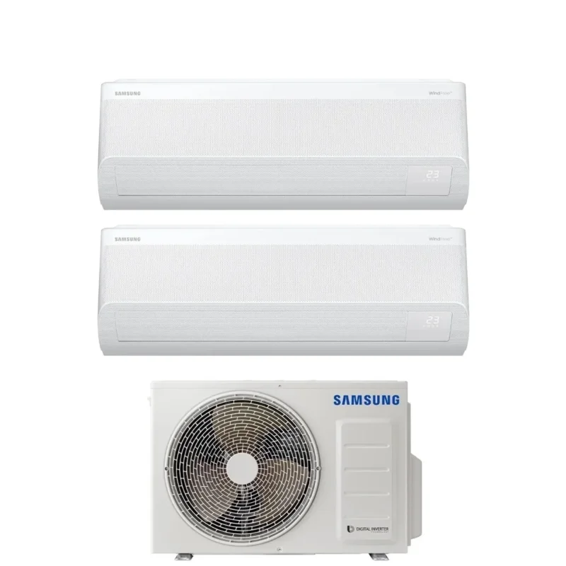 climatizzatore condizionatore samsung dual split inverter serie windfree avant 12_18 con aj068txj3kg r 32 wi fi integrato12000_18000 novita