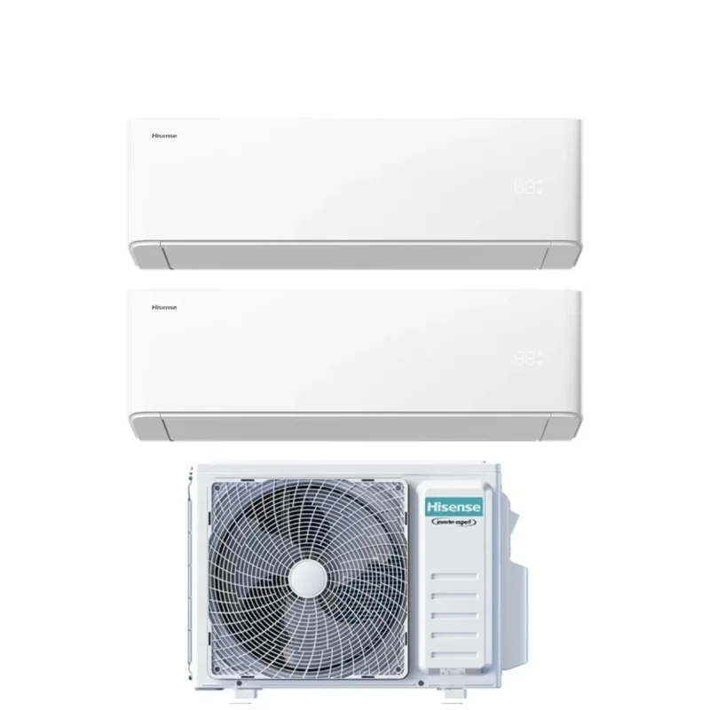 hisense condizionatore dual split hisense uni air 912 con 2amw42u4rgc r 32 wi fi integrato