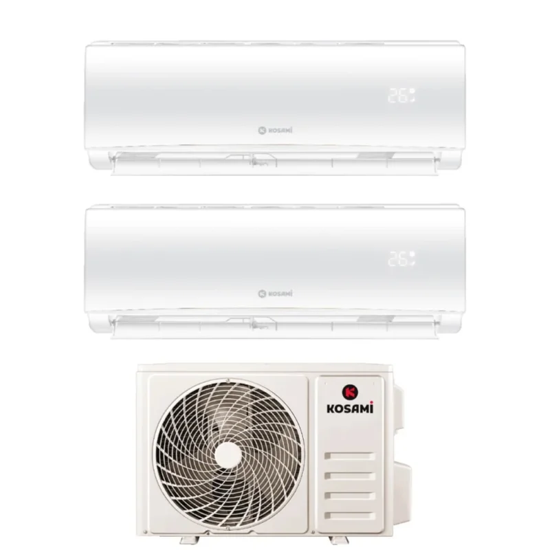 kosami condizionatore dual split kosami paros white 99 con 14 2 r 32 wi fi integrato