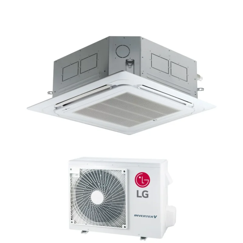 lg condizionatore a cassetta 4 vie lg compact 24000 btu ct24f r 32 wi fi optional con pannello