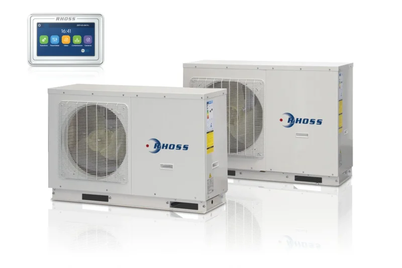 rhoss pompa di calore monoblocco rhoss electa eco thaiti 112 m 12 kw r 32 wi fi integrato con comando touch screen