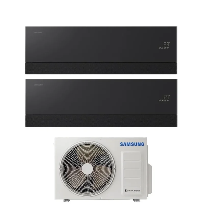samsung condizionatore dual split samsung premiere black 79 con aj050txj2kg r 32 wi fi integrato