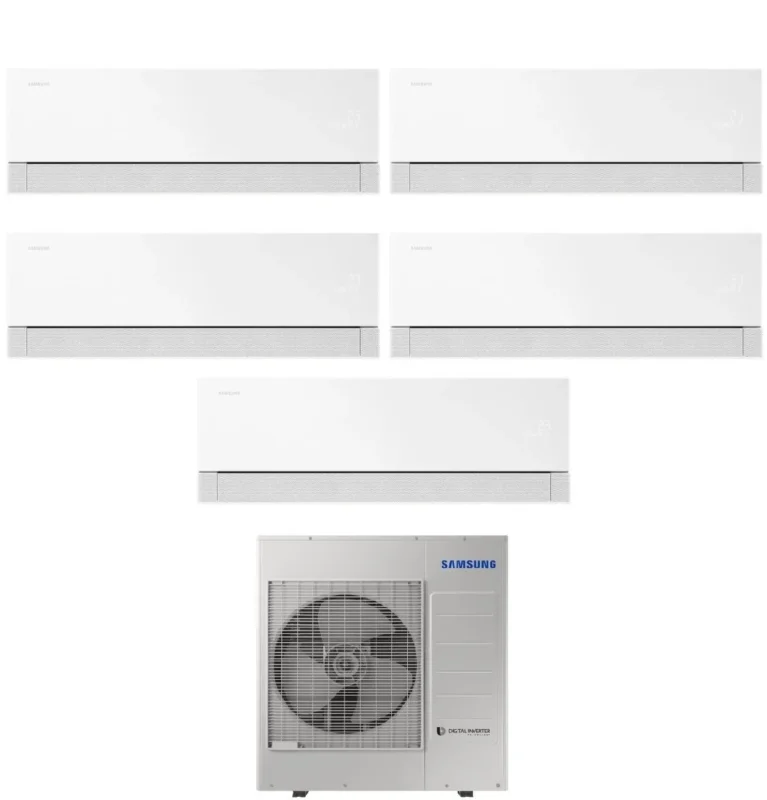 samsung condizionatore penta split samsung windfree premiere white 7791218 con aj100txj5kg r 32 wi fi integrato