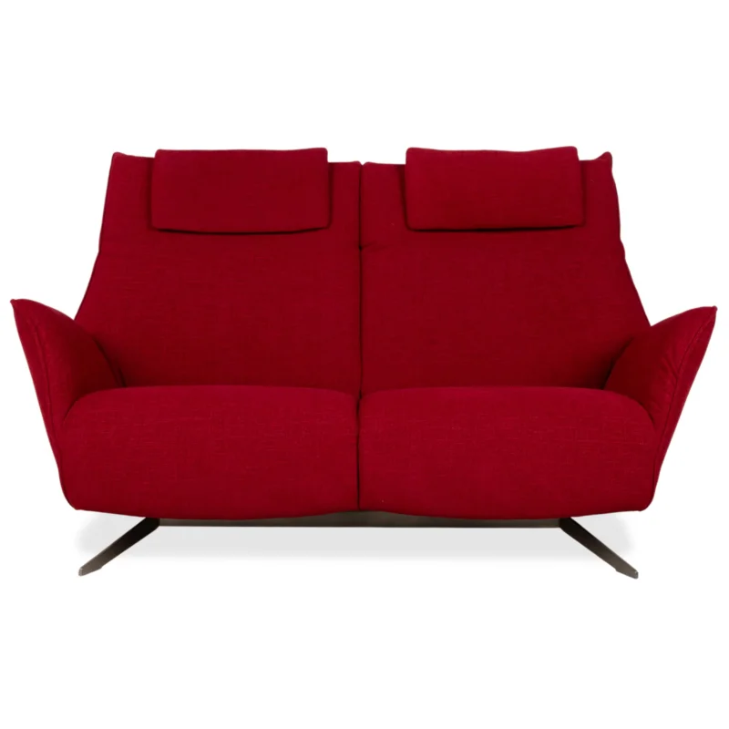 Koinor Evita Stoff Zweisitzer Rot Sofa Couch
