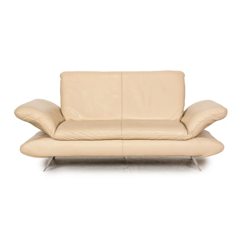 Koinor Rossini Leder Zweisitzer Creme Sofa Couch Funktion