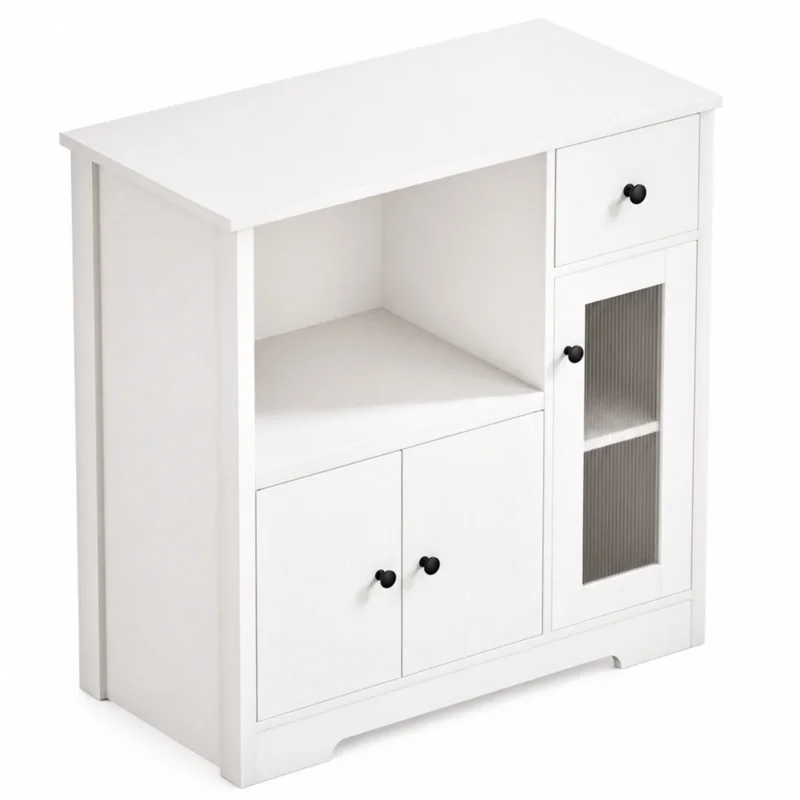 Yorbay Küchenschrank mit Schublade, 80 × 80 × 40 cm - YW009-D077 - 1 - Yorbay.de