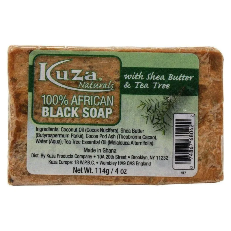 Kuza 100% African Black With Shea Butter & Tea Tree 4 oz - Gtworld.de