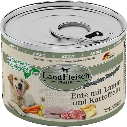 LandFleisch Dog Classic Ente mit Lamm & Kartoffel 195 g