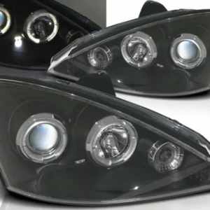 Angel Eyes Scheinwerfer schwarz Ford Focus 11.2001-10.2004 mit LED Ringen und Linse