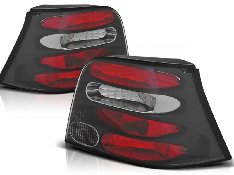 Schwarze Rückleuchten Set für VW Golf 4 1997-2003, LED Tuning Zubehör