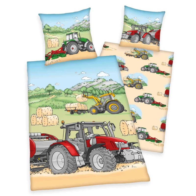 Herding Renforcé Bettwäsche Traktor 135/200 cm bunt