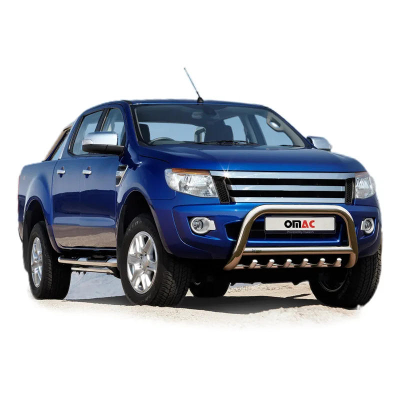 Frontbügel Frontschutzbügel für Ford Ranger 2015-2019 mit ABE Stahl Silber