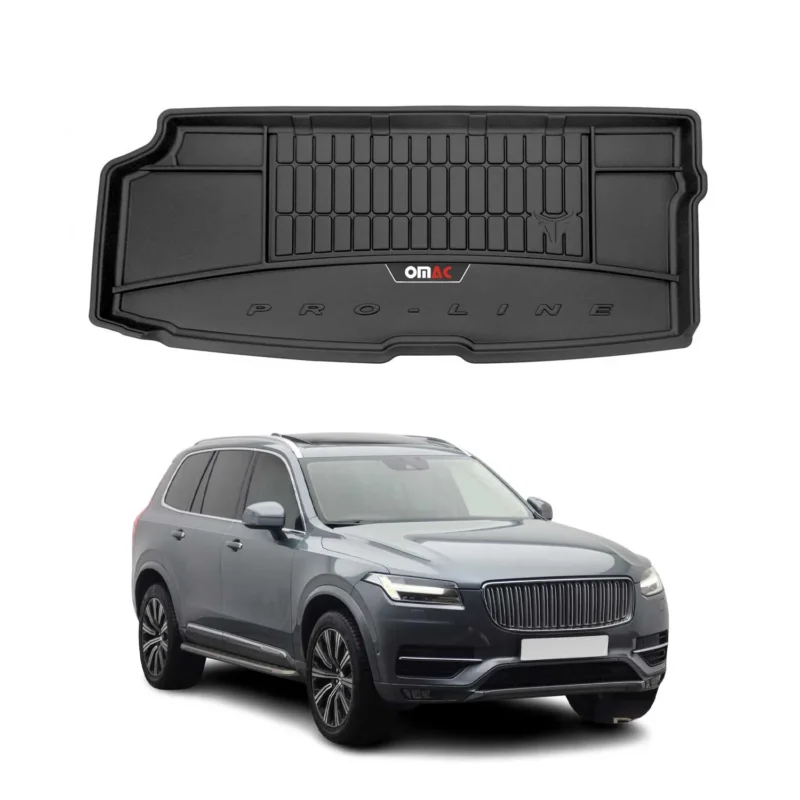 OMAC Gummi Kofferraumwanne für Volvo XC90 II 2015-2026 TPE Laderaumwanne Schwarz