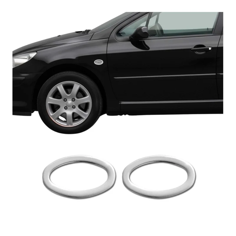 Blinkerrahmen Signalblende für Peugeot 107 206 307 407 1007 Partner Chrom