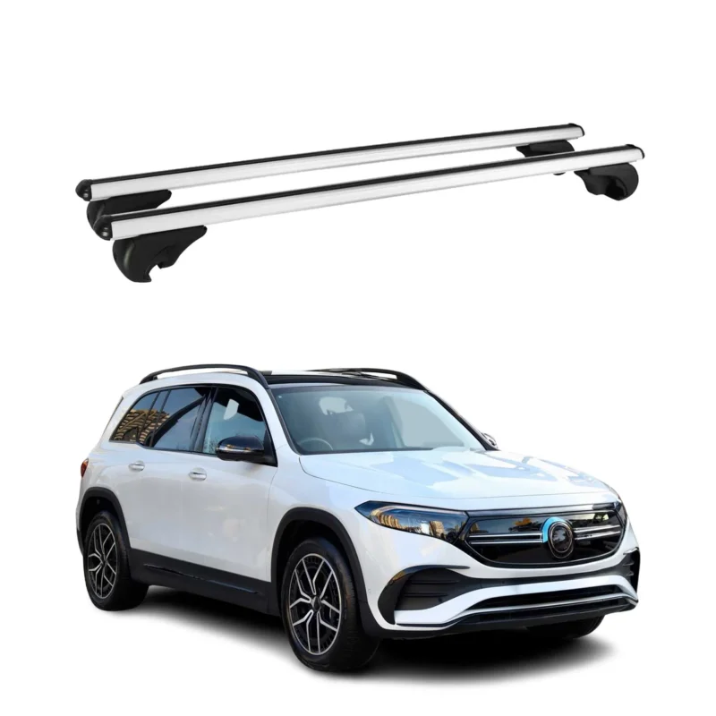 Dachträger Grundtäger für Mercedes EQB X243 2022-2026 75kg Alu Silber 2 tlg