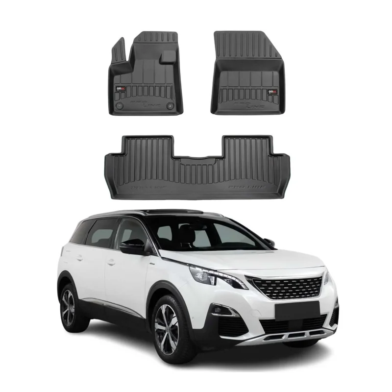 OMAC Gummi Fußmatten für Peugeot 5008 2017-2024 Premium TPE Automatten 3tlg
