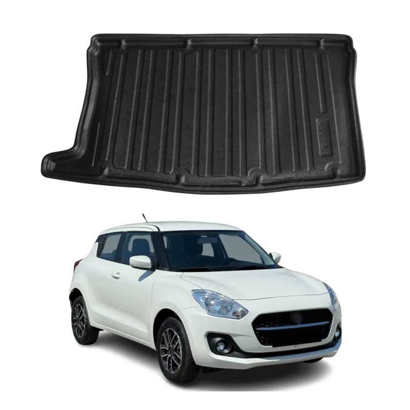 Kofferraumwanne Laderaumwanne für Suzuki Swift 2017-2024 Gummi TPE Schwarz