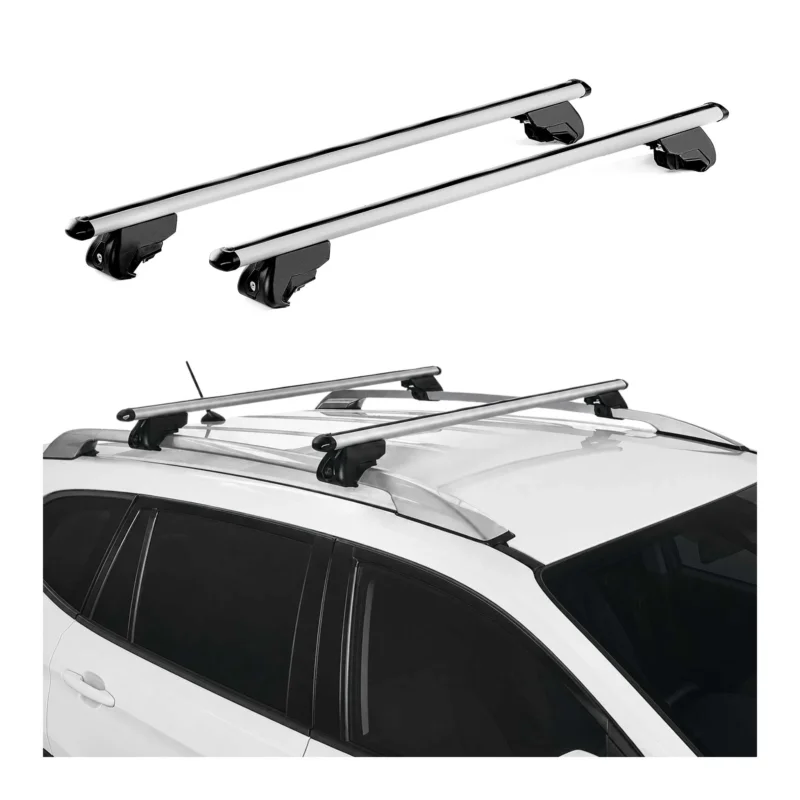 Dachträger für Fiat Idea 2004-2012 Aluminium Grau Dachgepäckträger