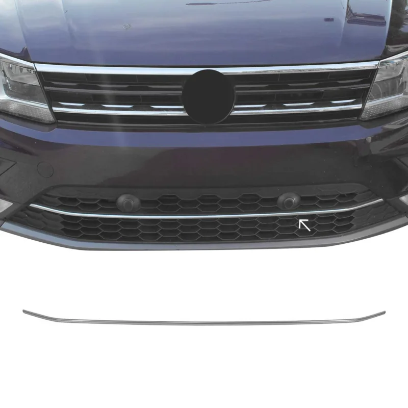 Kühlergrill Leiste Grillleisten für VW Tiguan / Allspace 2016-20 Edelstahl Chrom
