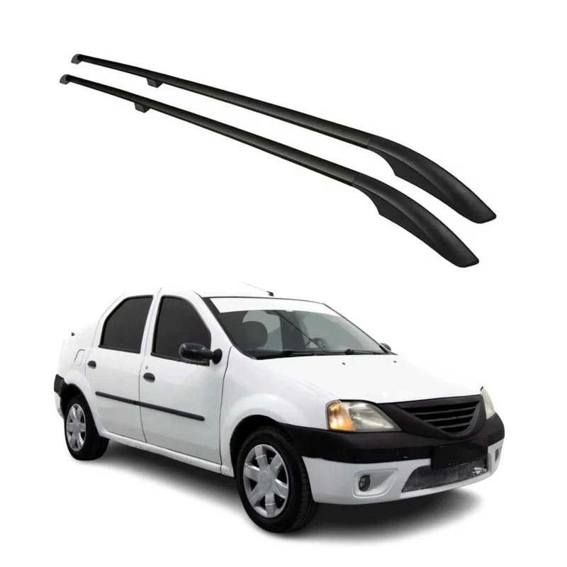 Dachreling Dachgepäckträger für Dacia Logan MCV Kombi 2006-2013 Alu Schwarz