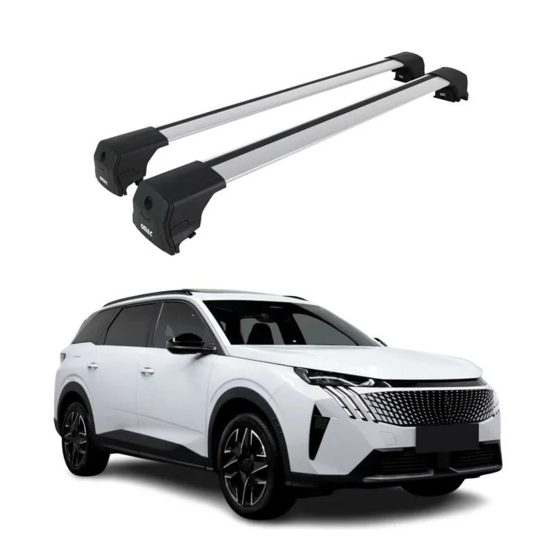Dachträger Grundträger für Peugeot 5008 2024-2026 Silber Alu 2 tlg