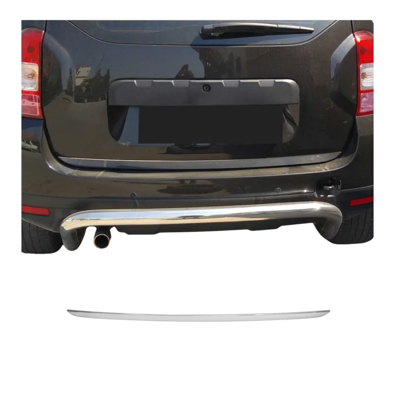 Kofferraumleiste Heckklappe Leiste für Dacia Duster 2010-2018 Edelstahl Chrom