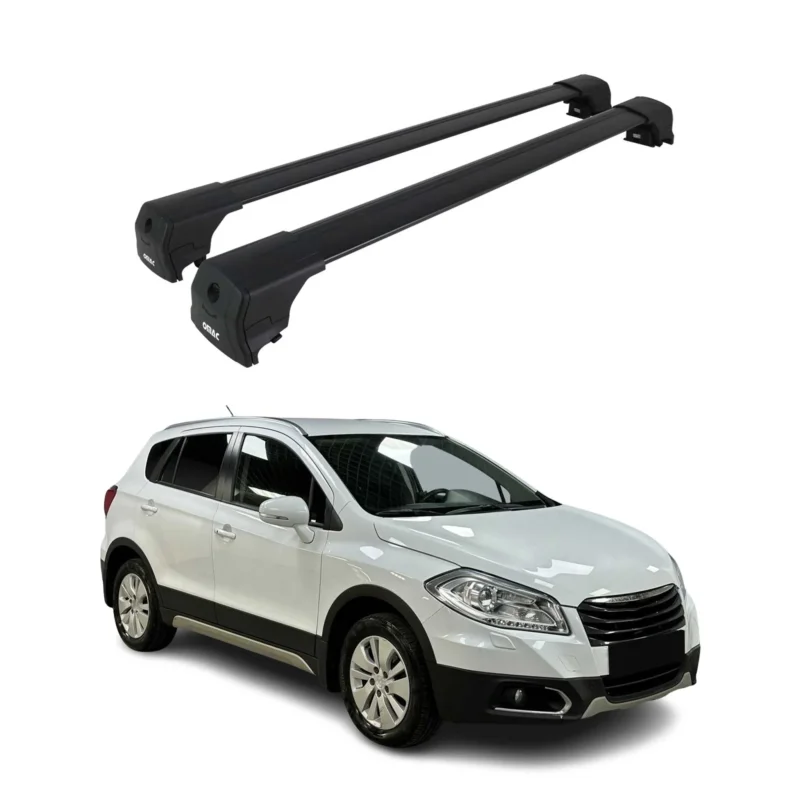 Dachträger Gepäckträger für Suzuki SX4 S-Cross 2013-2021 ABE Alu Schwarz