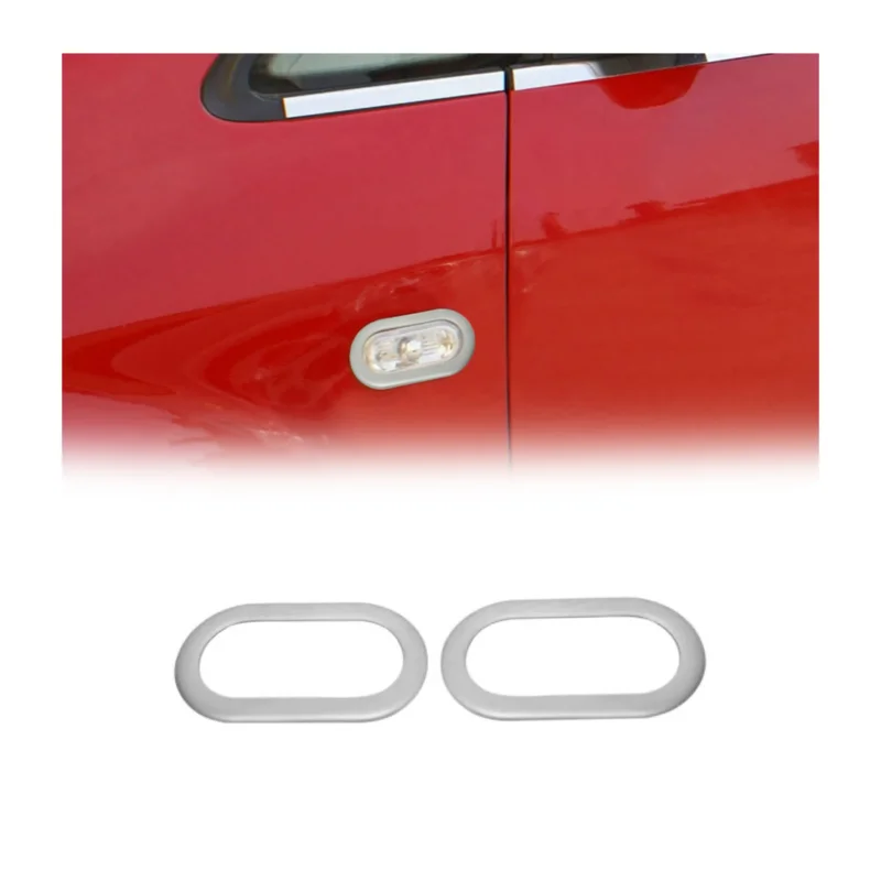 Blinkerrahmen Seitenblinker für VW Caddy 2003-2015 Edelstahl Chrom 2x