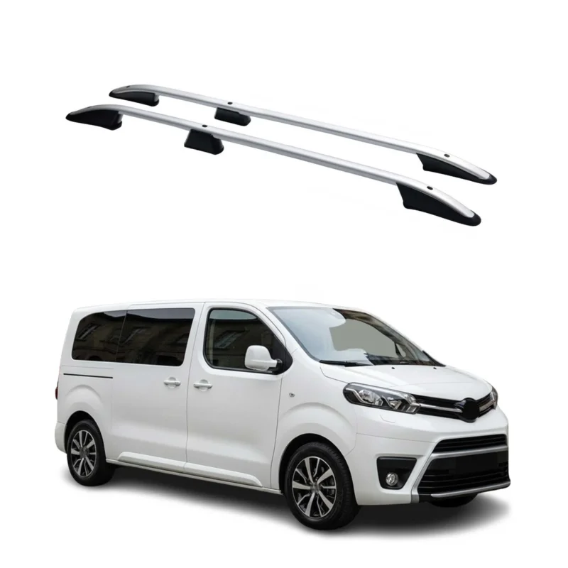 Dachreling Dachgepäckträger für Toyota Proace 2016-2026 Kurzer L1 Alu Grau