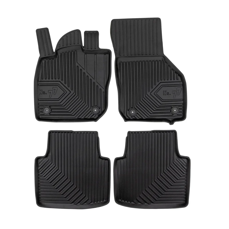 Fußmatten Gummimatten No.77 für VW Passat B9 2024-2026 TPE Gummi Schwarz 4 tlg