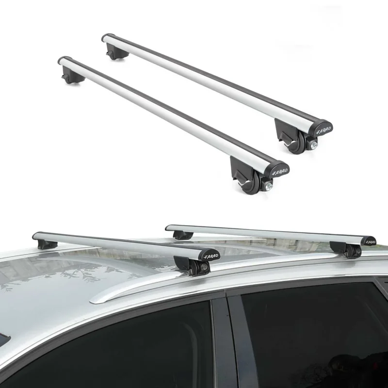 Dachträger für Audi Q5 8R 2008-2016 Gepäckträger Relingträger 100kg Alu Grau