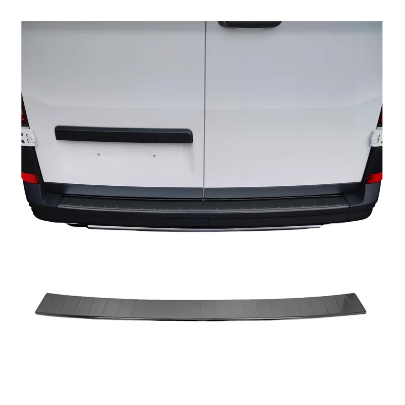 Ladekantenschutz Stoßstange für VW Crafter 2017-2026 Edelstahl Dunkel Chrom