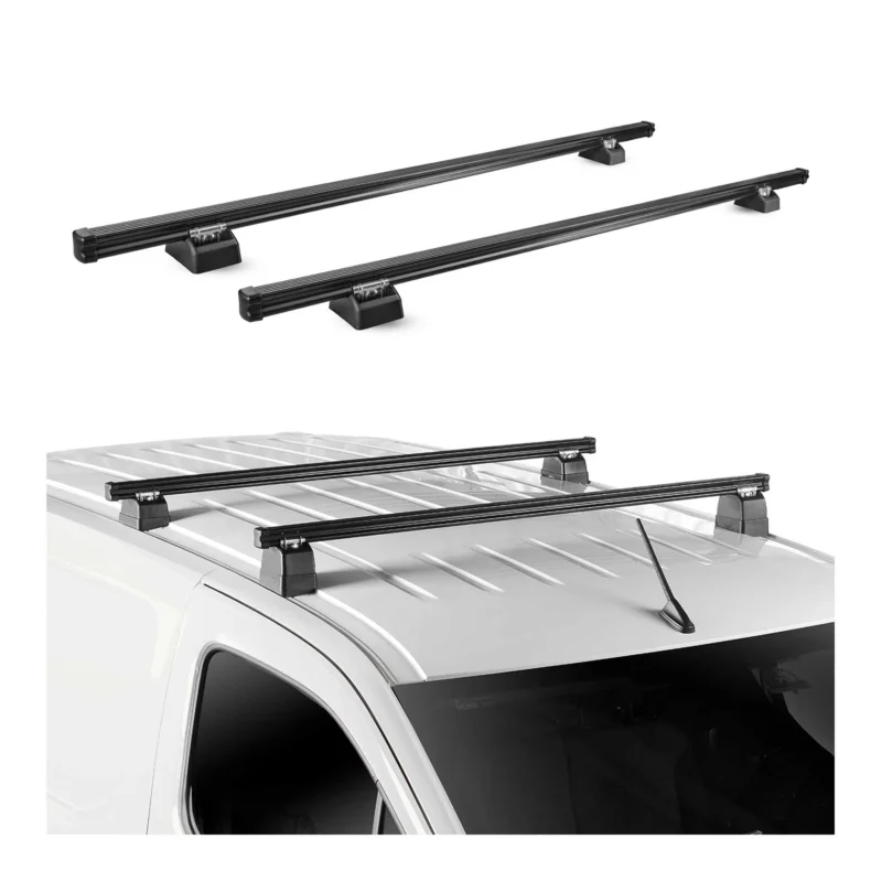 Dachträger für Nissan Kubistar 2003-2009 H1L1 2-Träger Stahl Schwarz