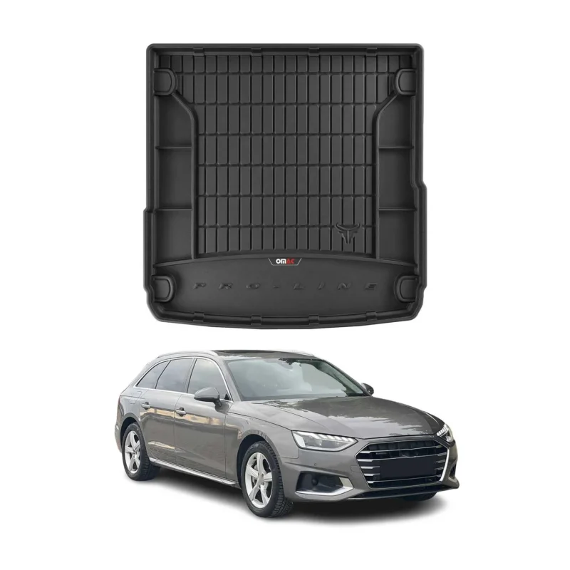OMAC Gummi Kofferraumwanne für Audi A4 Avant B9 2016-2025 Laderaumwanne TPE