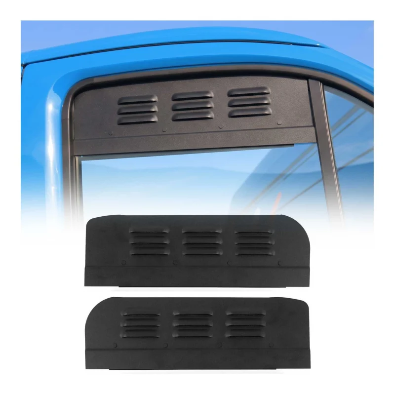 Lüftungsgitter Be & Entlüftung für Fiat Ducato 2006-2026 Aluminium Schwarz 2tlg