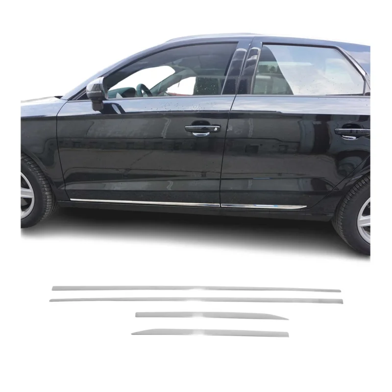Seitentürleiste Türschutzleiste für VW Passat Variant B8 2015-2021 Edelstahl 4x