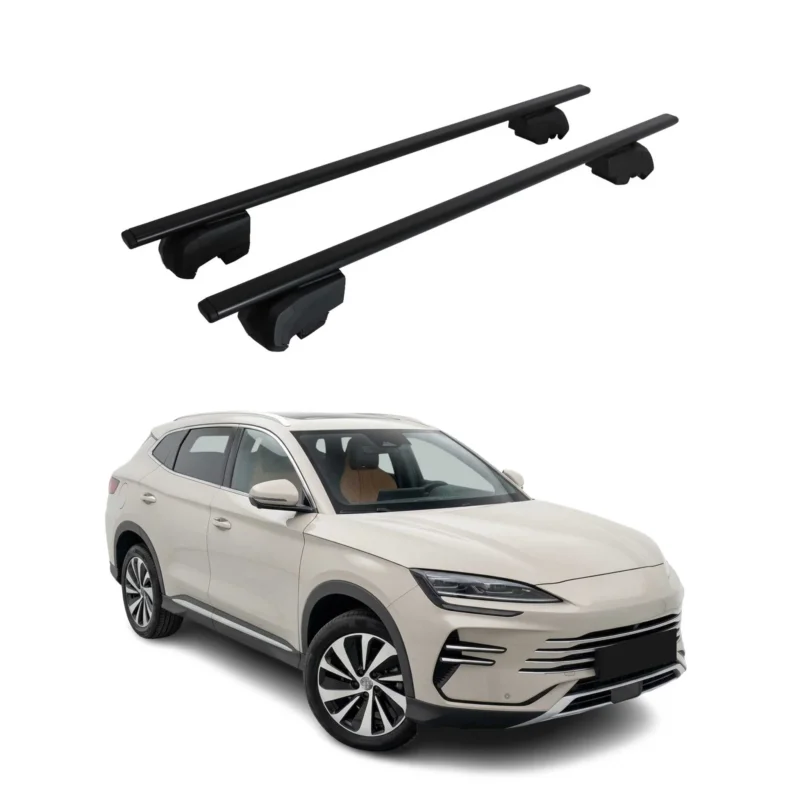 Dachträger Grundträger für BYD Seal U SUV 2024-2026 Stahl Schwarz 2tlg