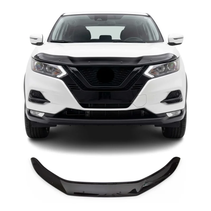 Motorhaube Deflektor Insektenschutz für Nissan Qashqai J11 2017-2021 Dunkel