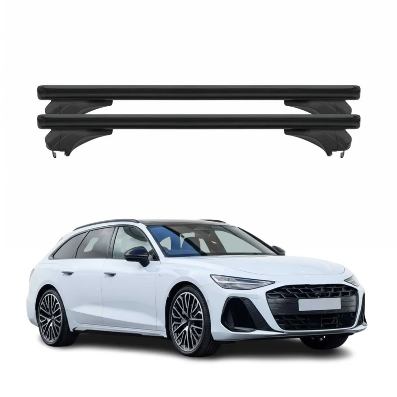 Menabo Dachträger Grundtäger für Audi A6 C9 Avant 2025-2026 Aluminium Schwarz 2x