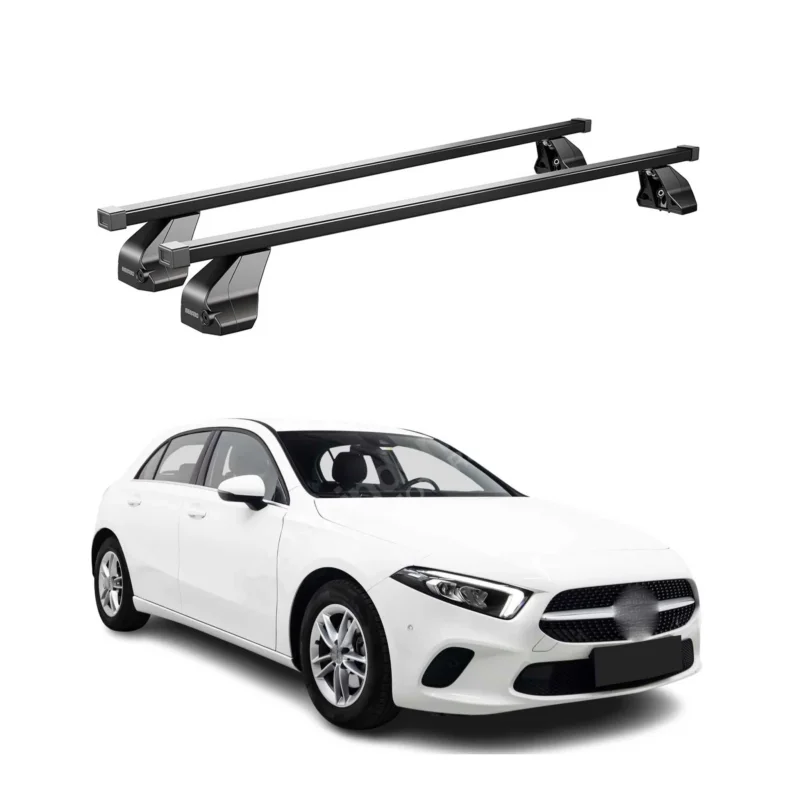 Menabo Dachträger für Mercedes A Klasse W177 2018-2026 75kg Stahl Schwarz 2x