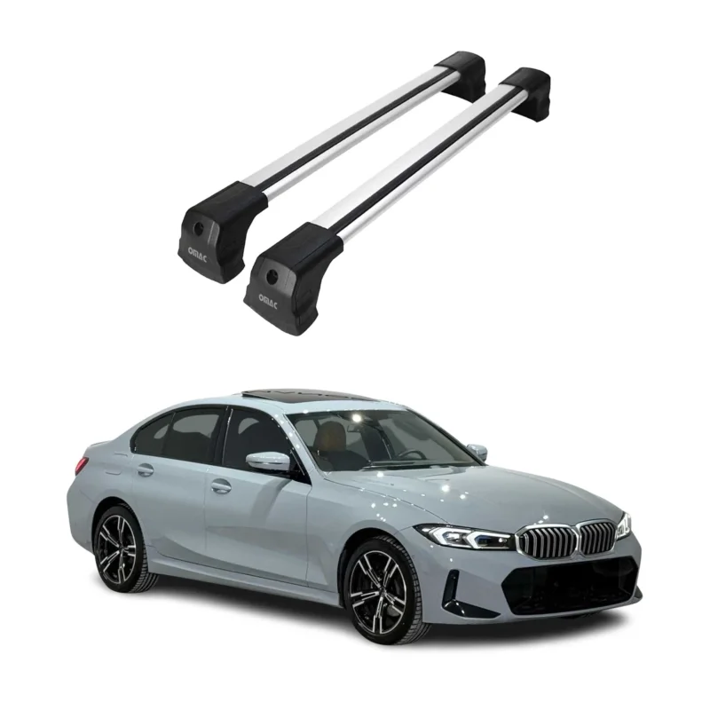 Dachträger Gepäckträger für BMW 4er G22 Coupé 2020-2026 Aluminium Grau 2tlg