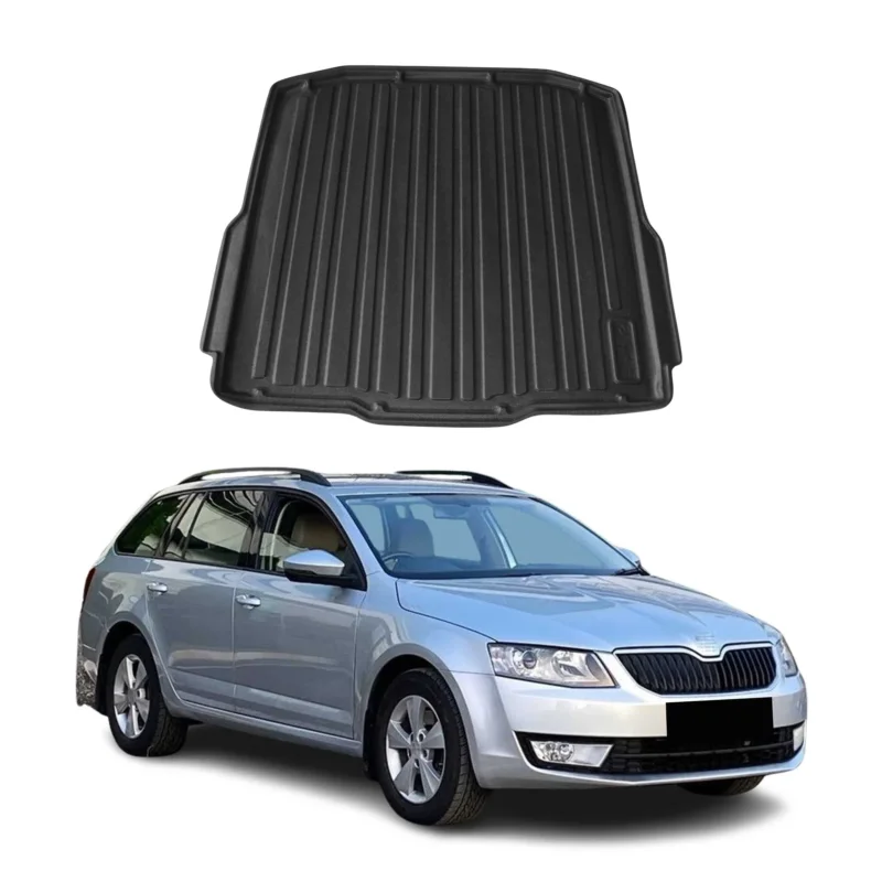 Kofferraumwanne Laderaumwanne für Skoda Octavia III Kombi 2013-2019 Gummi TPE