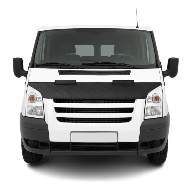 Haubenbra Steinschlagschutz für Ford Transit Facelift 2006-14 Schwarz Halb