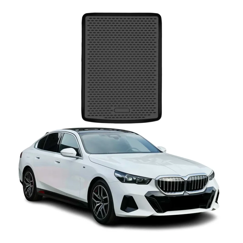 Kofferraummatte Laderaumwanne für BMW 5er G60 Limo 2024-2026 TPE Schwarz 1 tlg