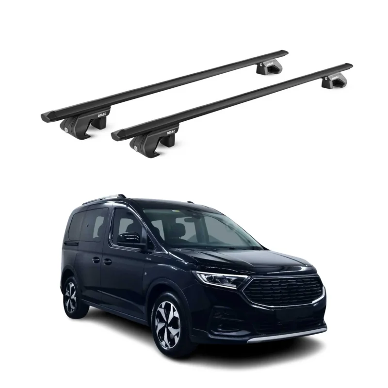 Dachträger für Ford Connect Tourneo 2022-2026 5 tür 90kg Alu Schwarz 2x ABE