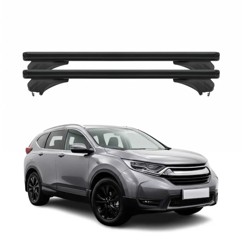 Menabo Dachträger Grundtäger für Honda CR-V V 2017-2021 Aluminium Schwarz 2 tlg