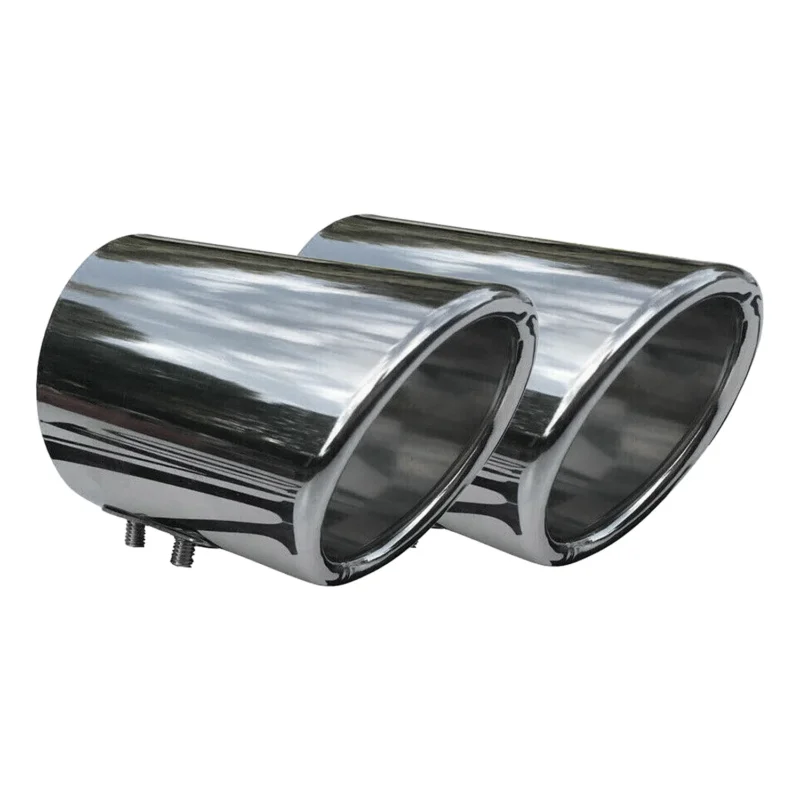 Auspuffblende Endrohr für Audi Q5 2008-2026 Edelstahl Chrom 2x